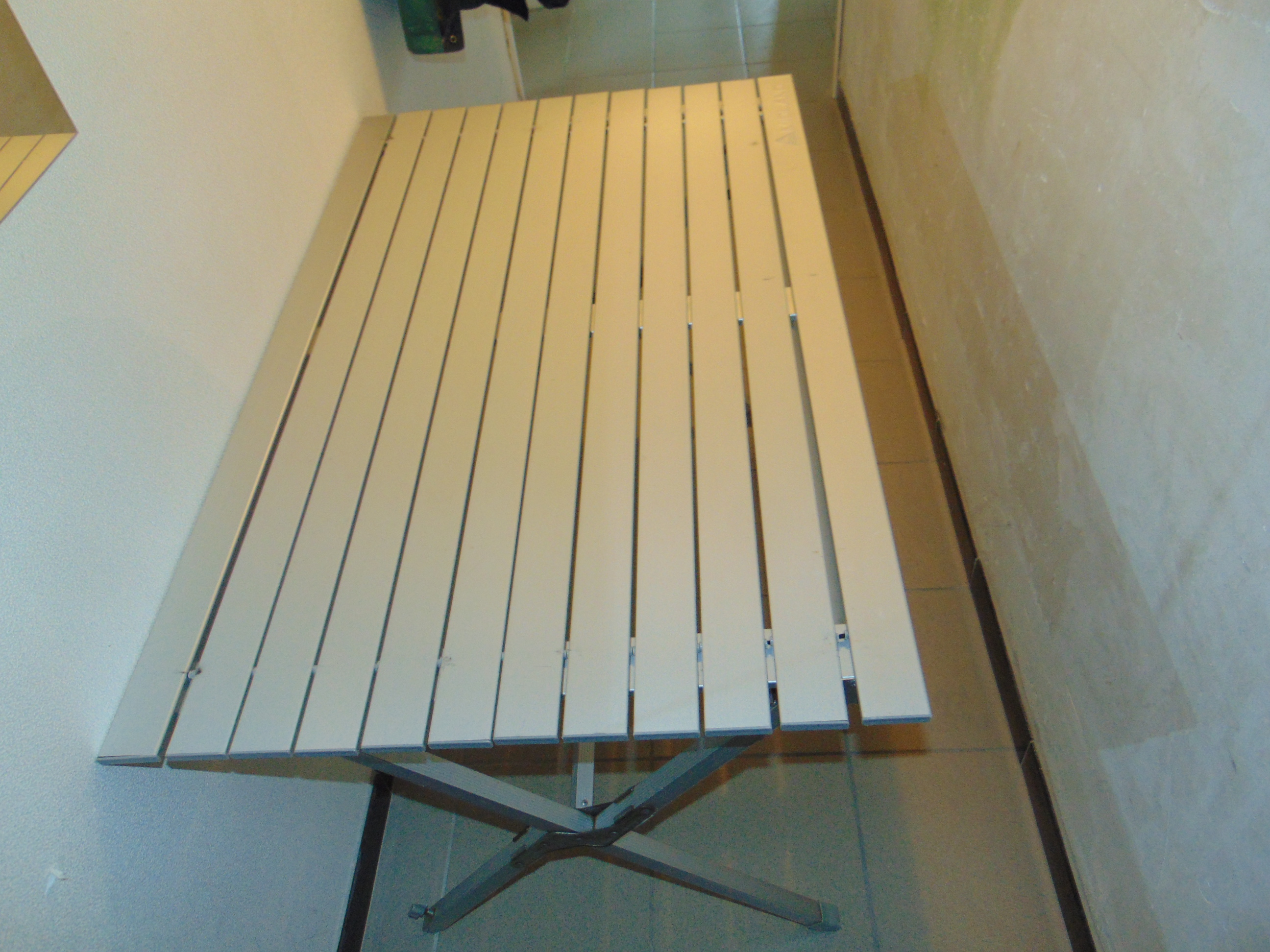 Table de camping Roulante Aluminium