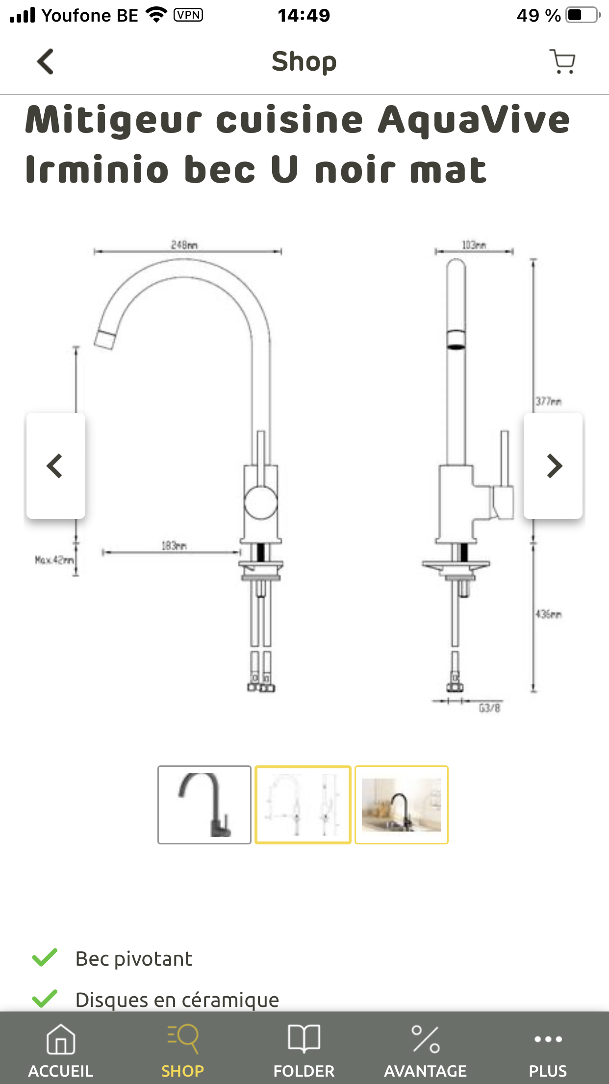 robinet mitigeur pour cuisine